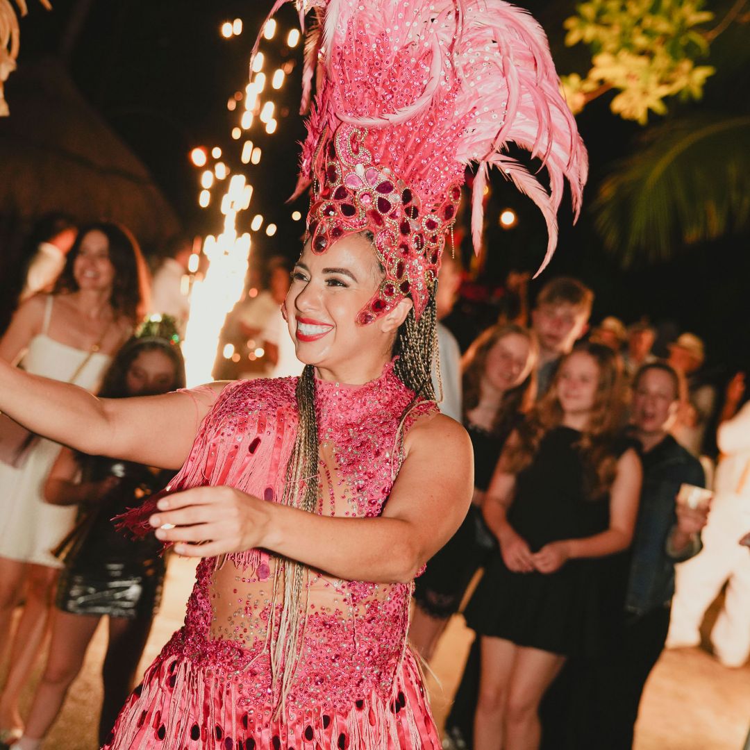 New Year´s eve parade at Rosewood Mayakoba